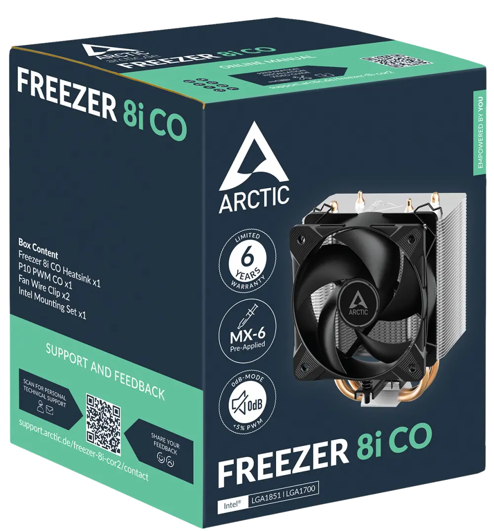 Arctic Freezer 8i CO CPU Cooling Fan ,Black
