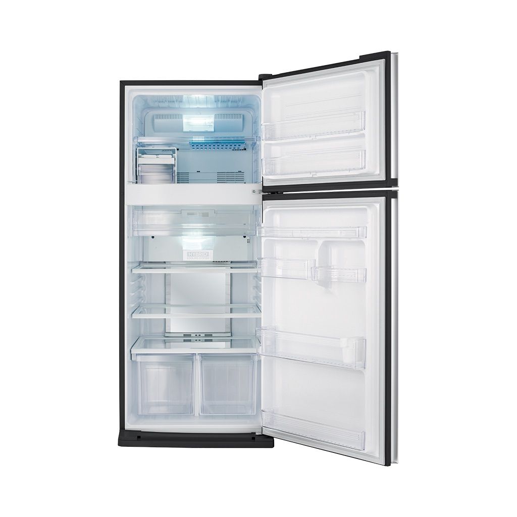 Sharp NoFrost Top Freezer Refrigerator , 450 Liter Inverter Motor , Black - SJ-GV58G-BK