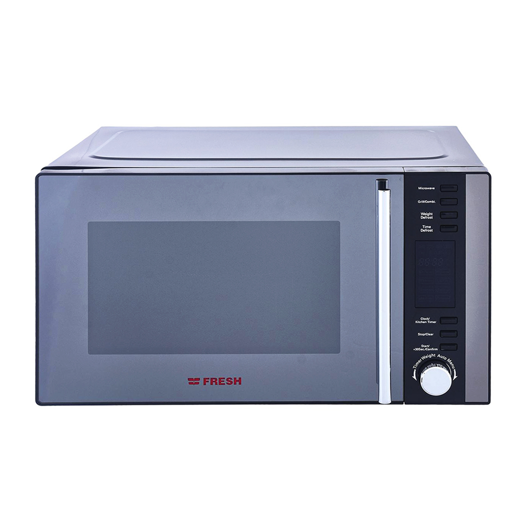 Fresh Microwave with Grill , 28 Liter 900 Watt , Black Silver - FMW-28ECGB