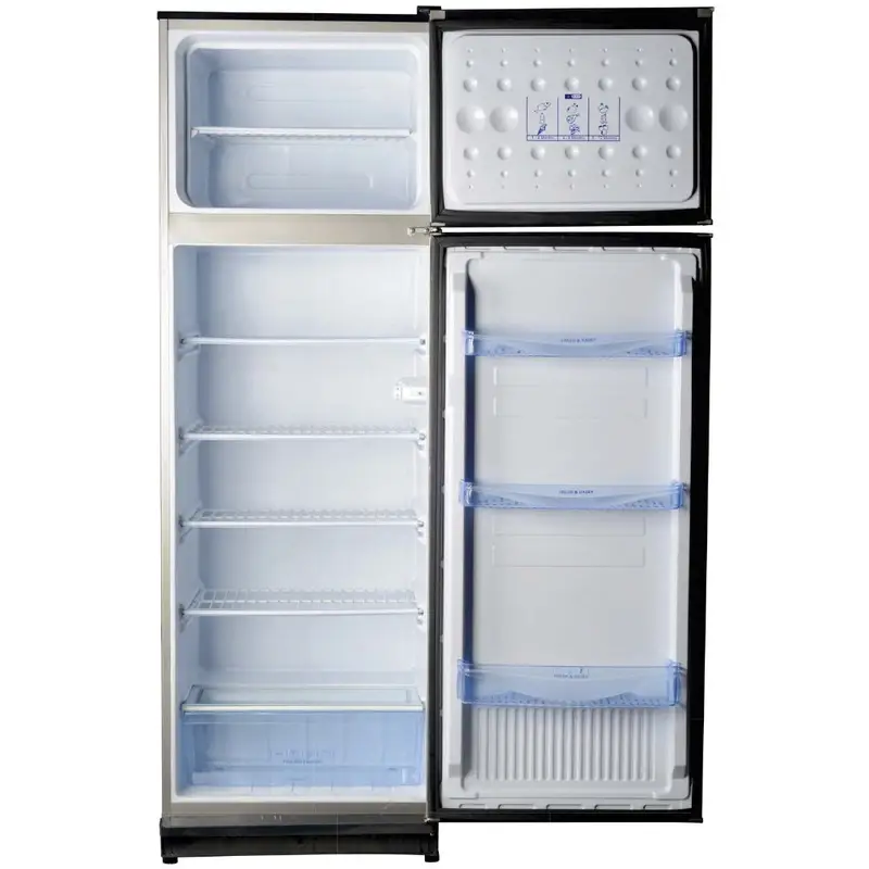 Hamburg Defrost Top Freezer Refrigerator , 350 Liter , Silver - SR350