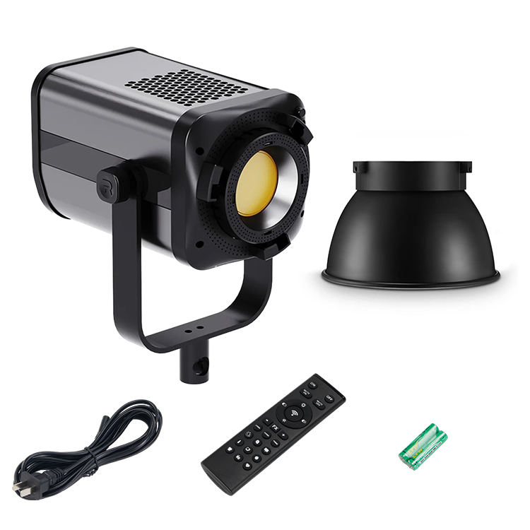 مصباح تصوير فيديو LED بتقنية COB فاجنر برو ،اسود - T100 RGB
