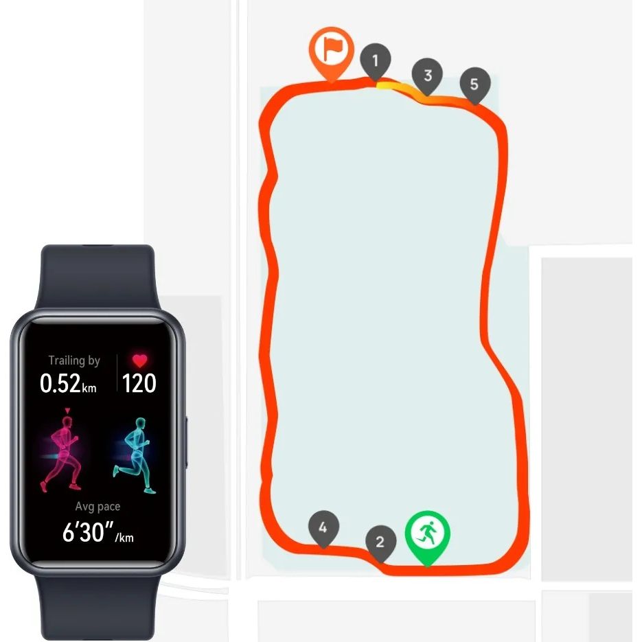ساعة سمارت هواوي Watch Fit Special Edition ، مقاس 1.64 بوصة ، اسود