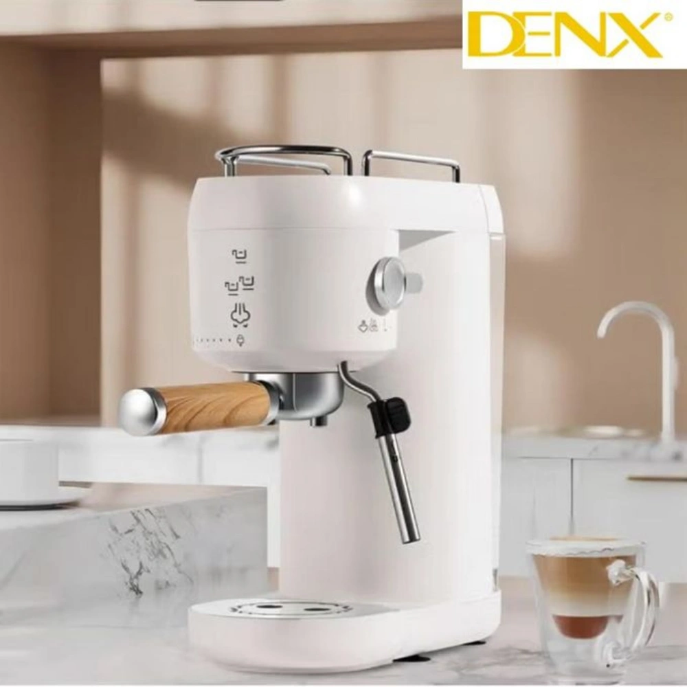 ماكينة قهوة اسبريسو وكابتشينو دينكس ، سعة 1 لتر ، 2 كوب ، ابيض - DX3417