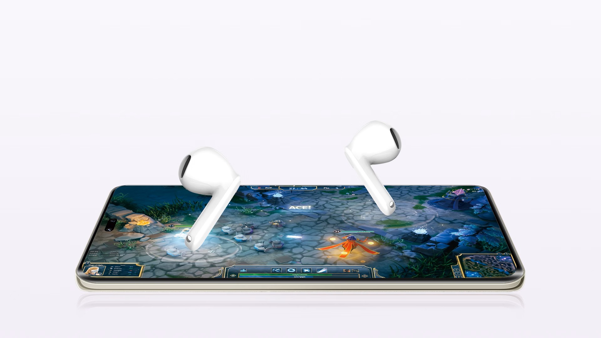 ايربودز هونر تشويس X7e اكتيف ، مكالمات بخاصية إلغاء الضوضاء مدعومة بالذكاء الاصطناعي ، ابيض - ORF-ME00