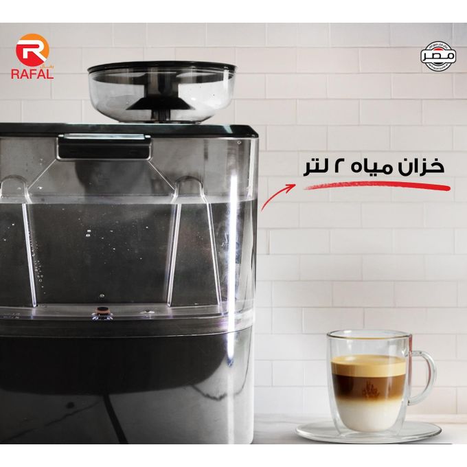 ماكينة قهوة رفال مالتي فانكنشنال ، سعة 2 لتر ، اسود