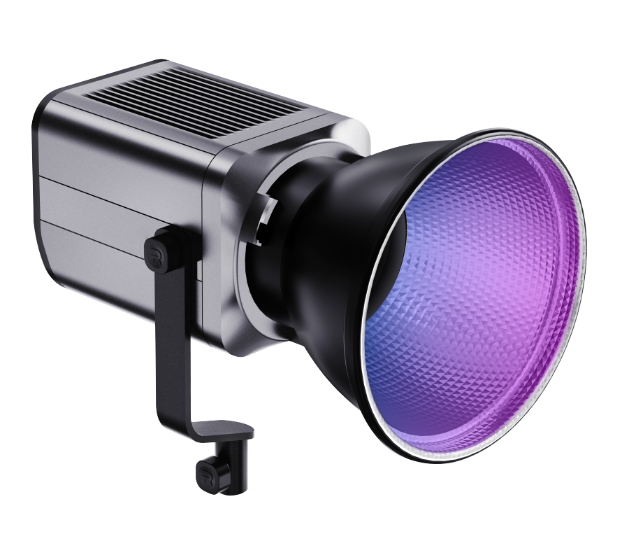 مصباح تصوير فيديو LED بتقنية COB فاجنر برو ،اسود - T100 RGB