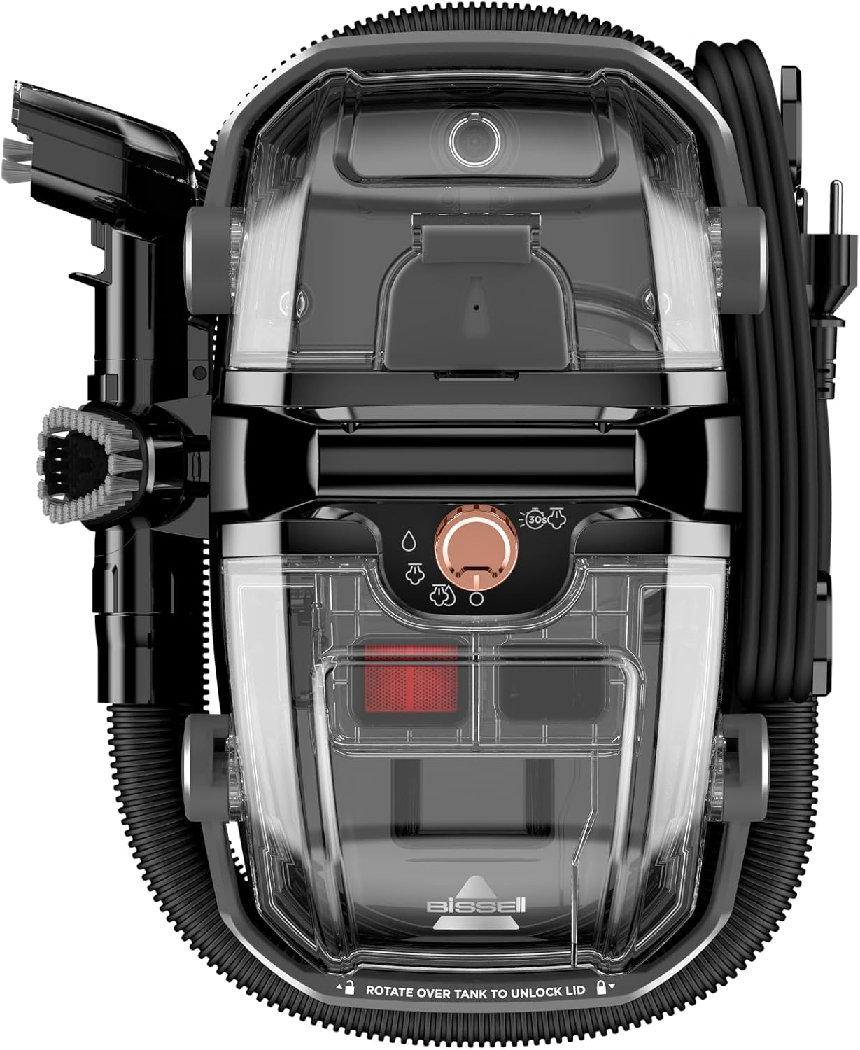 Bissell Spotclean Hydrosteam Bagless Carpet Cleaner Black - 3700E
