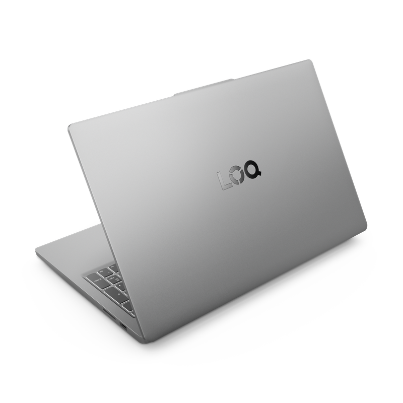 لاب توب لينوفو LOQ 15IAX9E ، معالج انتل كور i5-12450HX 15.6 بوصة ، هارد 512 جيجا بايت ، رام 16 جيجا بايت ، كارت شاشة انفيديا جي فورس RTX 4050 ،فري دوس - رمادي لونا