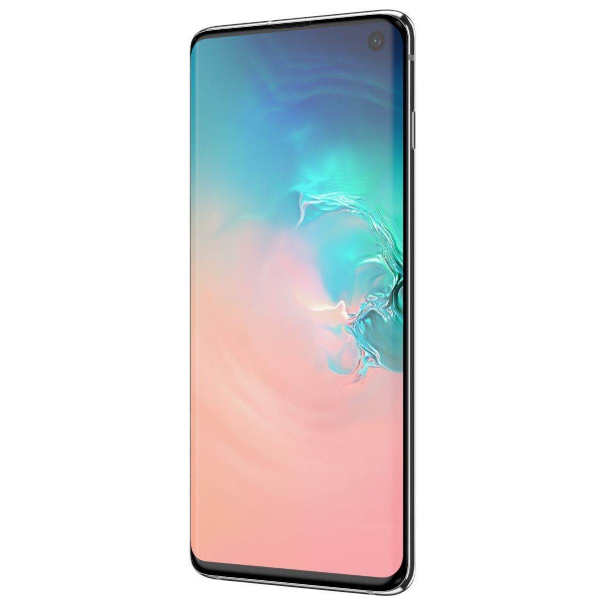 سامسونج جالكسي S10 ، سعة 128 جيجا بايت ، رام 8 جيجا بايت ، شبكة 4G LTE ، شريحتين - ابيض