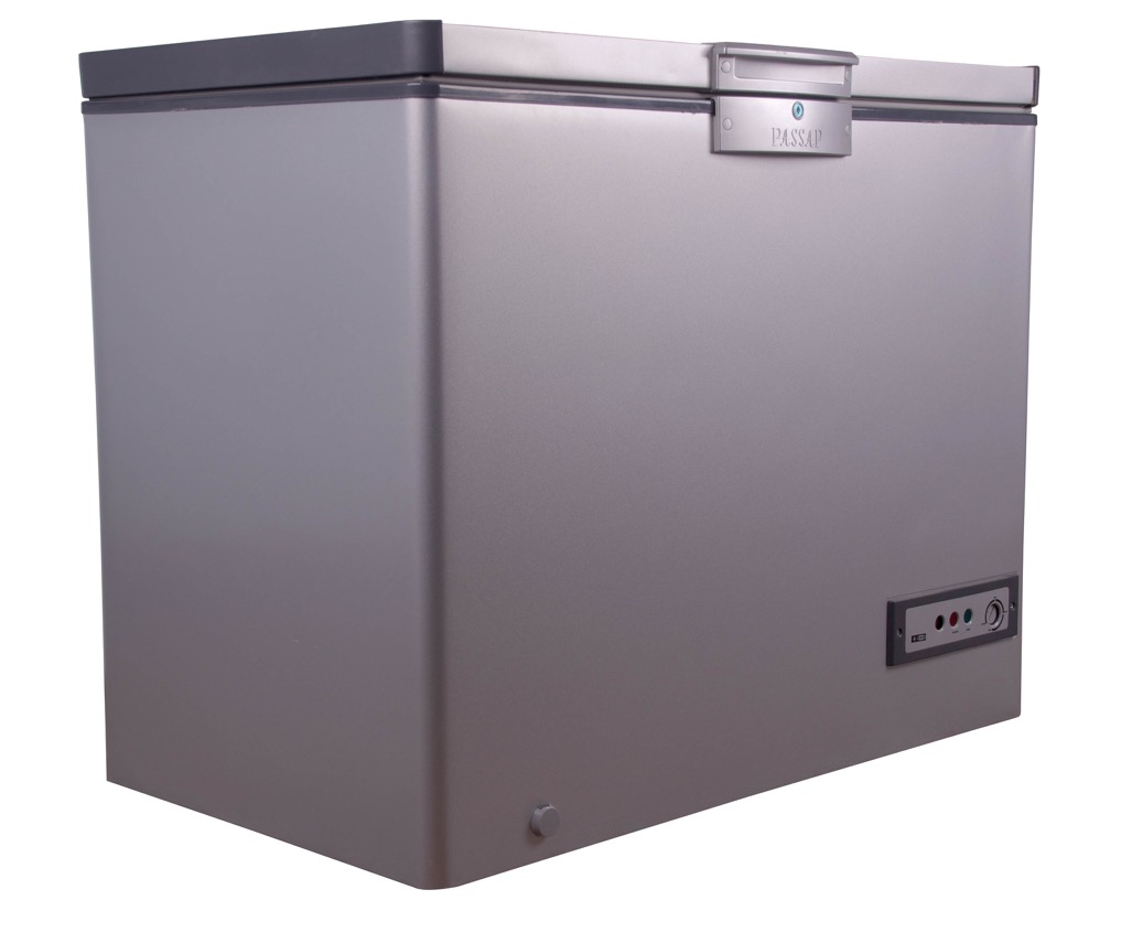Passap Defrost Chest Deep Freezer , 300 Liter , Silver - ES341L