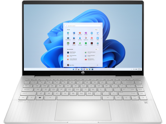 لاب توب اتش بي بافيليون X360 14-EK0011NE ، معالج انتل كور i5-1235U 14 بوصة ، هارد 512 جيجا بايت SSD ، رام 8 جيجا بايت ، كارت شاشة انتل ايريس XE جرافيكس ،ويندوز 11 - فضي