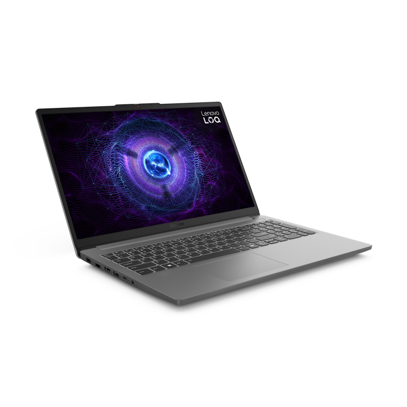 لاب توب لينوفو LOQ 15IAX9E ، معالج انتل كور i5-12450HX 15.6 بوصة ، هارد 512 جيجا بايت ، رام 16 جيجا بايت ، كارت شاشة انفيديا جي فورس RTX 4050 ،فري دوس - رمادي لونا