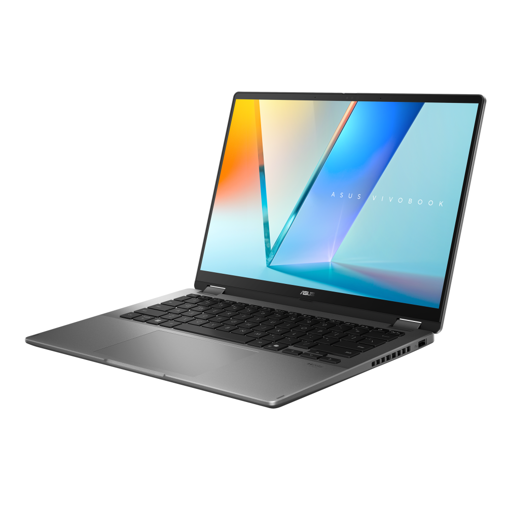 لاب توب 2 في 1 اسوس فيفو بوك 14 فليب - TP3407SA-SG157W ، معالج انتل الترا 7 256V 14 بوصة ، هارد 512 جيجا بايت SSD ، رام 16 جيجا بايت ، كارت شاشة انتل Arc جرافيكس ،ويندوز 11 - رمادي مطفي
