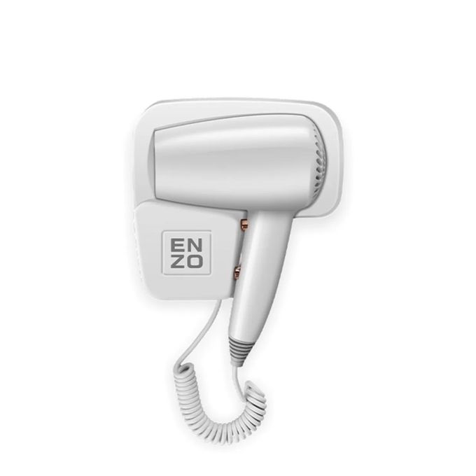 Enzo Hair Dryer 1600 Watt , White - EN-6005