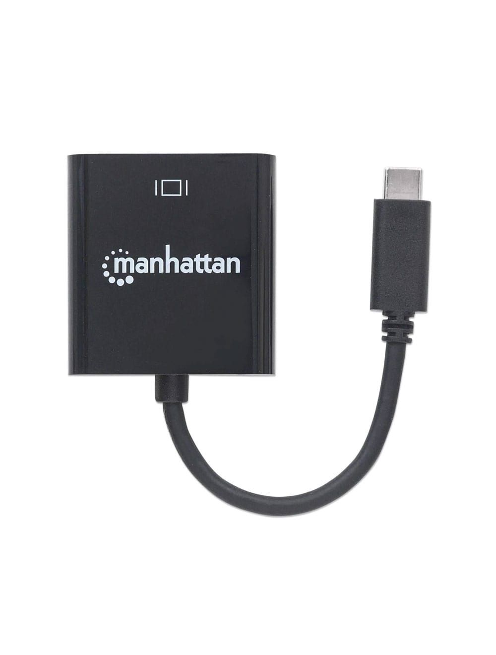 Manhattan USB-C to VGA Converter ,Black