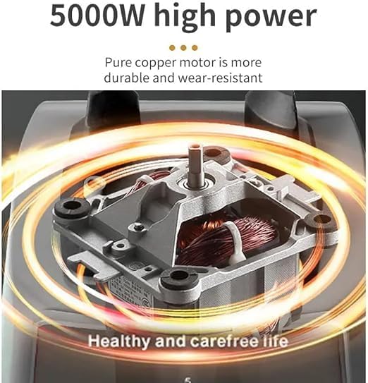 Sokany Countertop Blender with PC Cup , Pure Copper Motor 2.5 Liter 5000 Watt Black - SK-666N