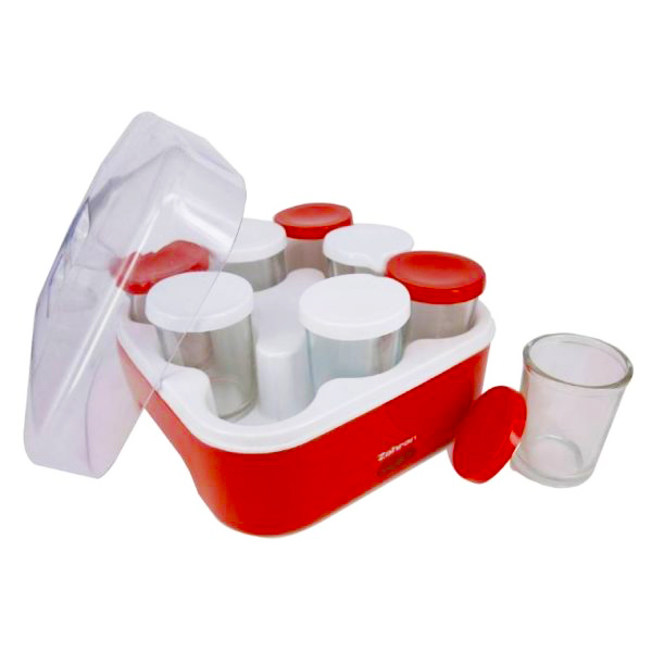 Zahran Yogurt Maker , 8 Cups Red - YG6003EG