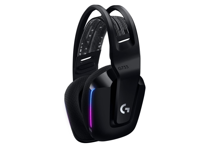 Logitech G733 Wireless Gaming Headphones with Microphone , Black
