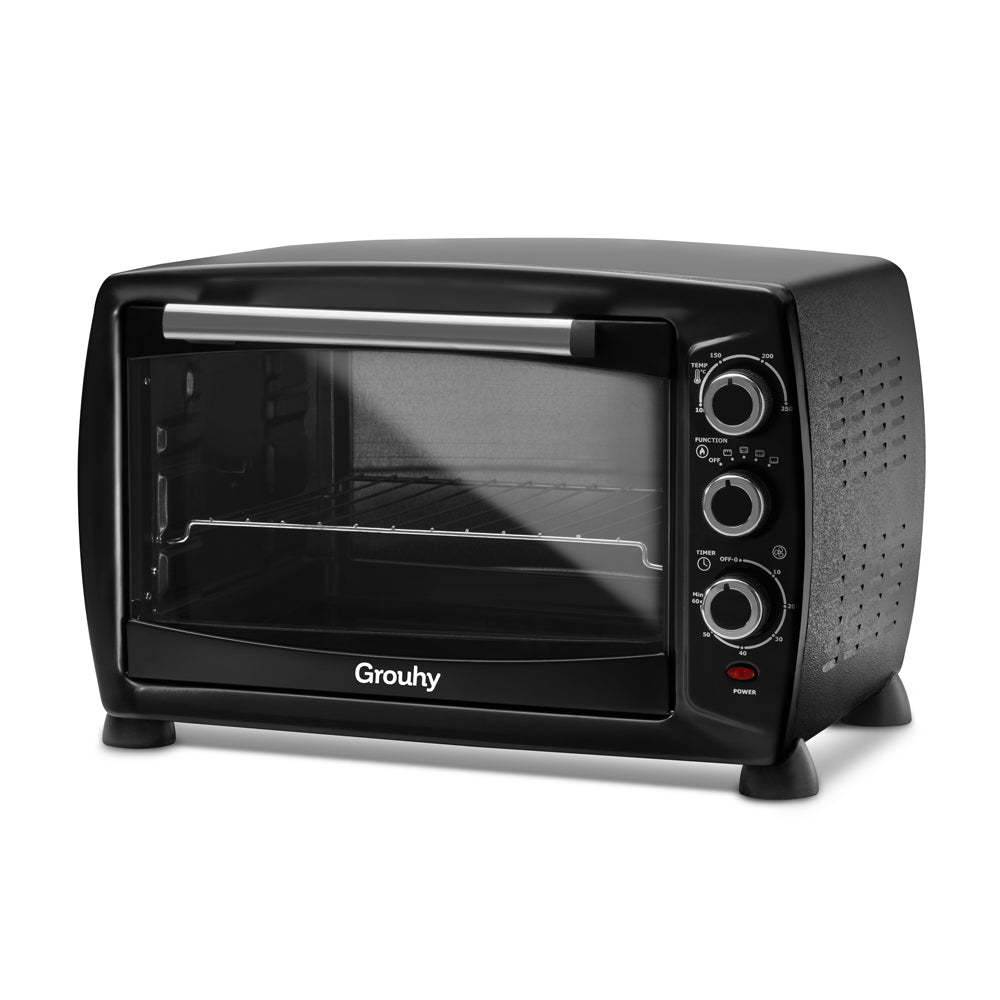 فرن بشواية جروهي ، سعة 48 لتر ، 2000 وات ، اسود - GVL480V2W