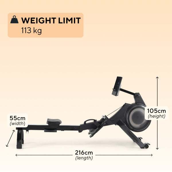 Proform 750R Power Smart Rowing Machine Black