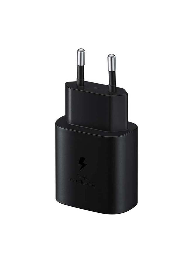 Samsung Wall Charger, USB-C port - EP-TA800NBEGGB with Samsung USB-C Charging Cable, 1 Meter, 5A, Black - EP-DN975BBEGWW, Black, 25 Watt
