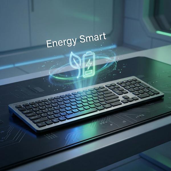 ZeroTech Business Wireless Keyboard , Silver Black - ZPCK-WLAAACK