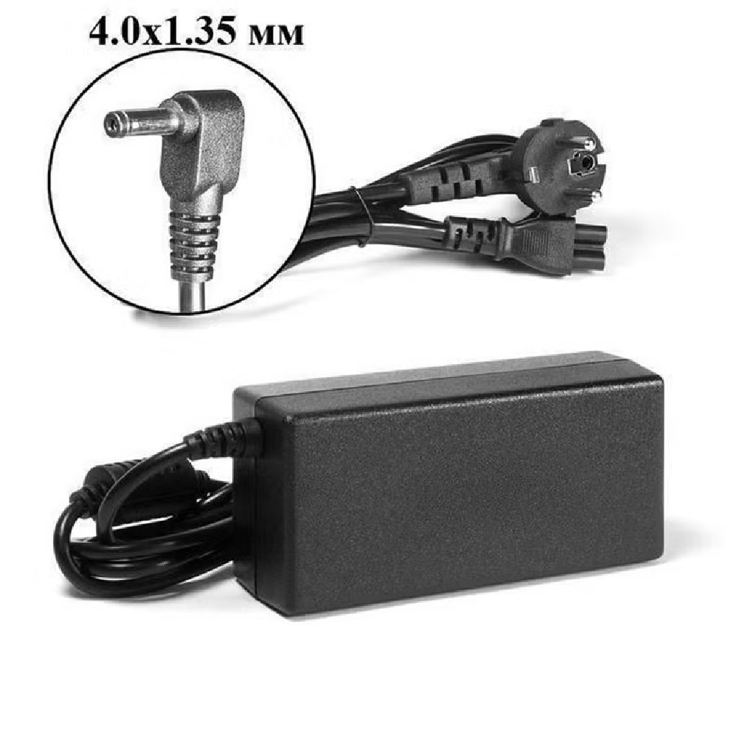 Generic Laptop Charger for Asus DC 4×1.35mm 2.37A , 45 Watt , Black