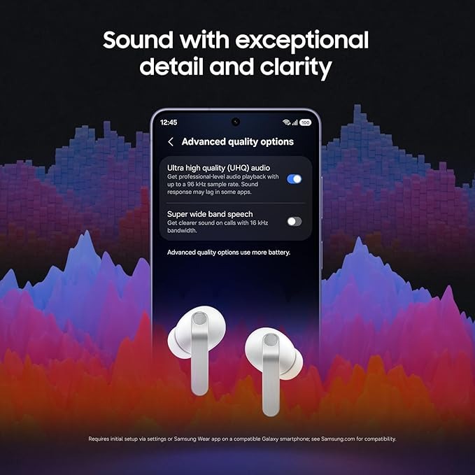 Samsung Galaxy Buds 4 Pro Earbuds , Active Noise Cancellation , Black