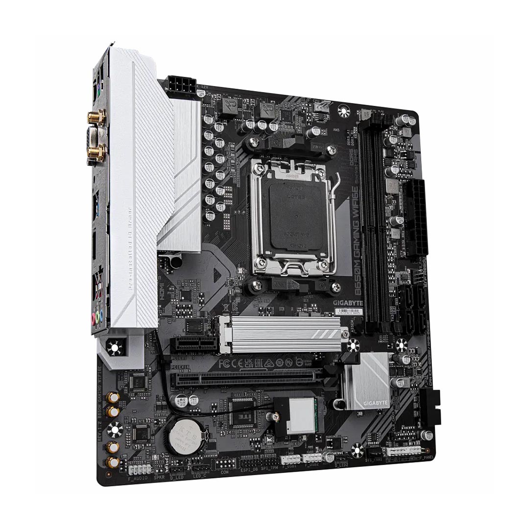 ماذر بورد جيجابايت B650M جيمنج واي فاي 6E ، AMD ، mATX - اسود