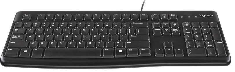 كيبورد للعمل لوجيتك ، اسود - MK120