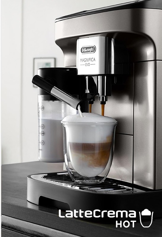 Delonghi Magnifica Evo Coffee Machine , 1.8 Liter 1450 Watt , Titanium Black - ECAM290.81.TB