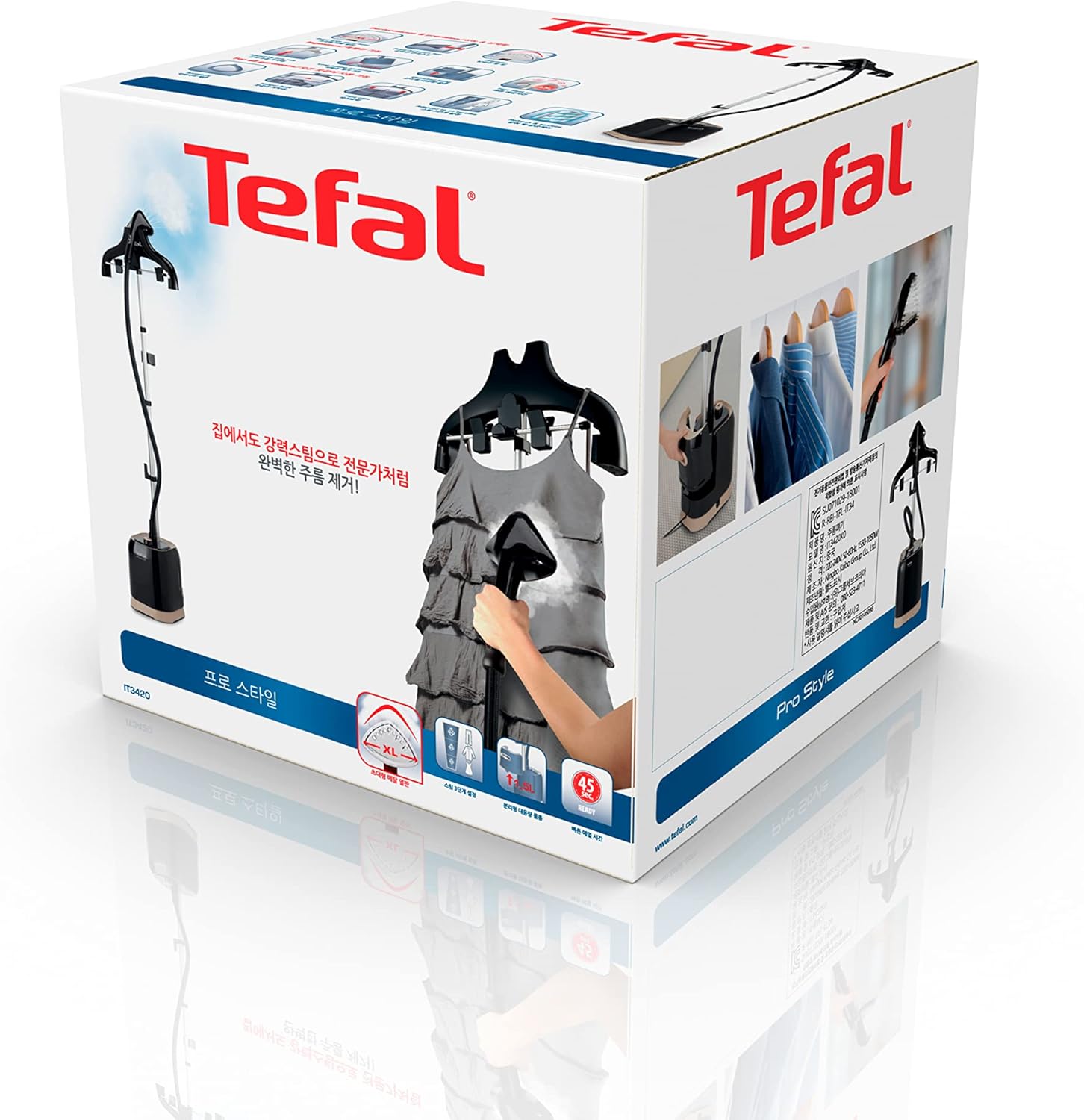 Tefal Pro Style Garment Steamer , 1.5 Liter , 1700 Watt , Beige Black - IT3420EG