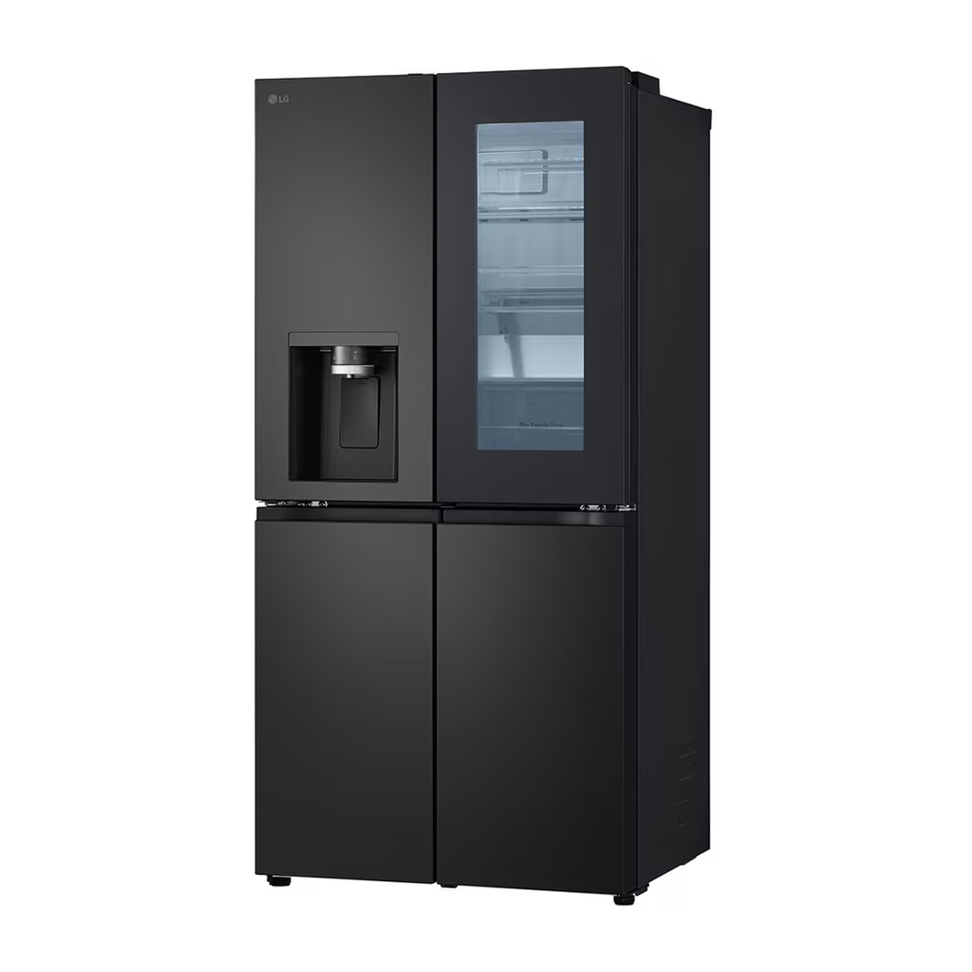 LG NoFrost French door refrigerator , 508 Liter Inverter Motor , Black - GC-X22FFQAB