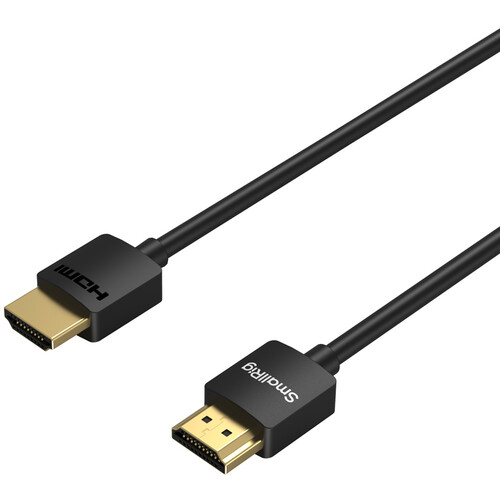Smallrig Coiled HDMI Data Cable ,3.9 Inch ,Black - 4963