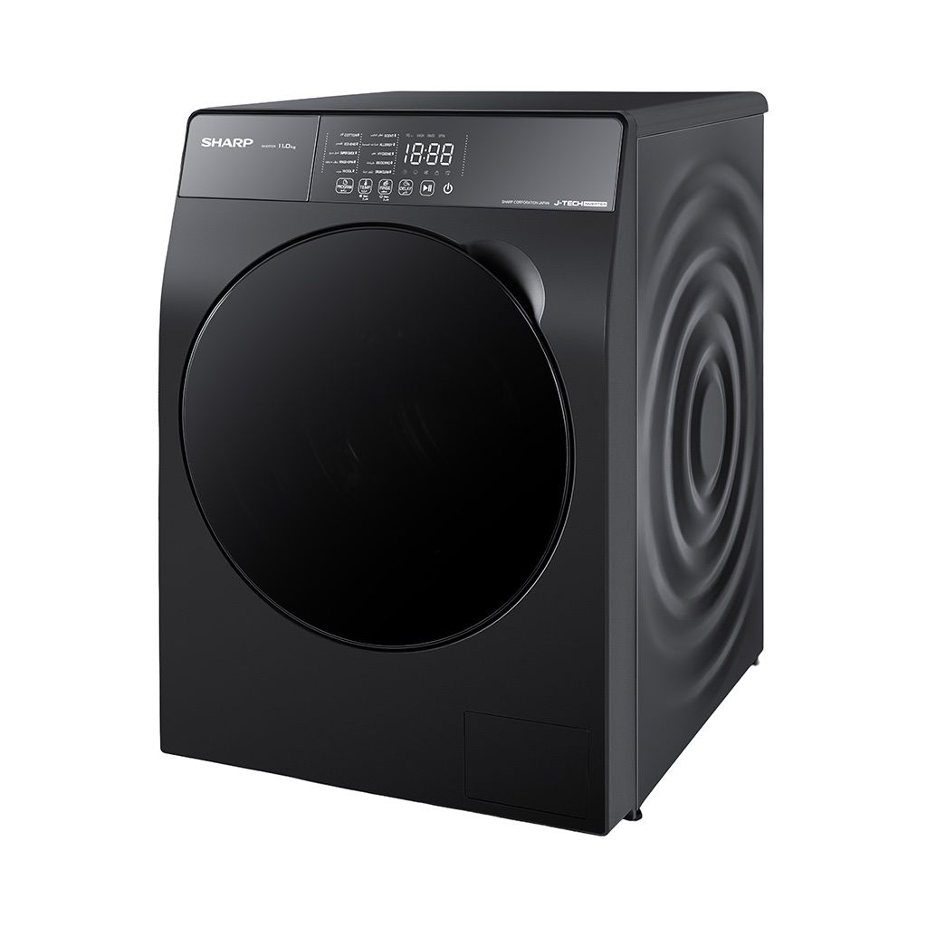 Sharp Inverter Front Load Washing Machine , 11 kg , Dark Gray - ES-FS114KLE-G