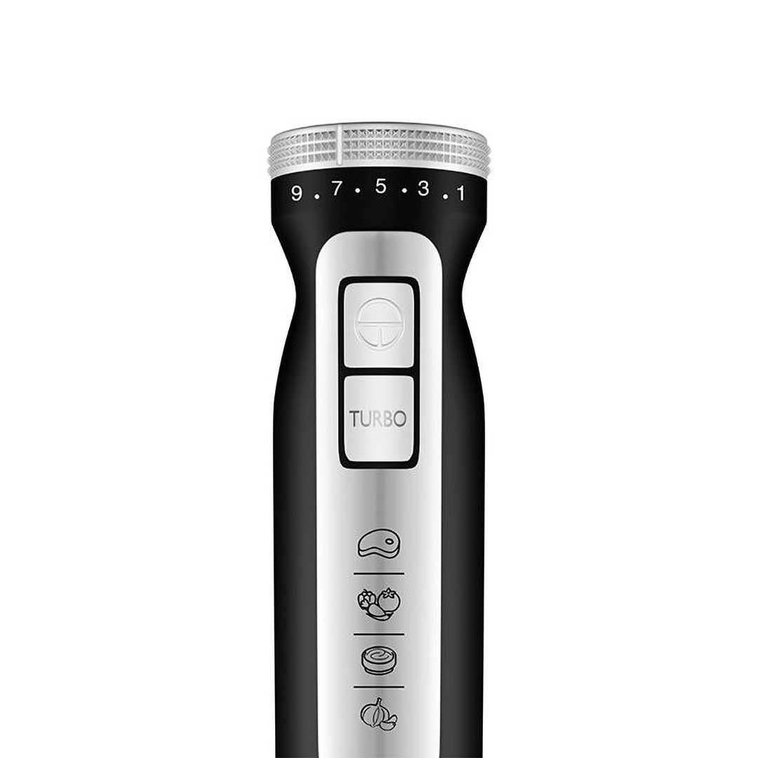 Mienta Turbo Plus Hand Blender with Attachments 1000 Watt Black Silver - HB111438A