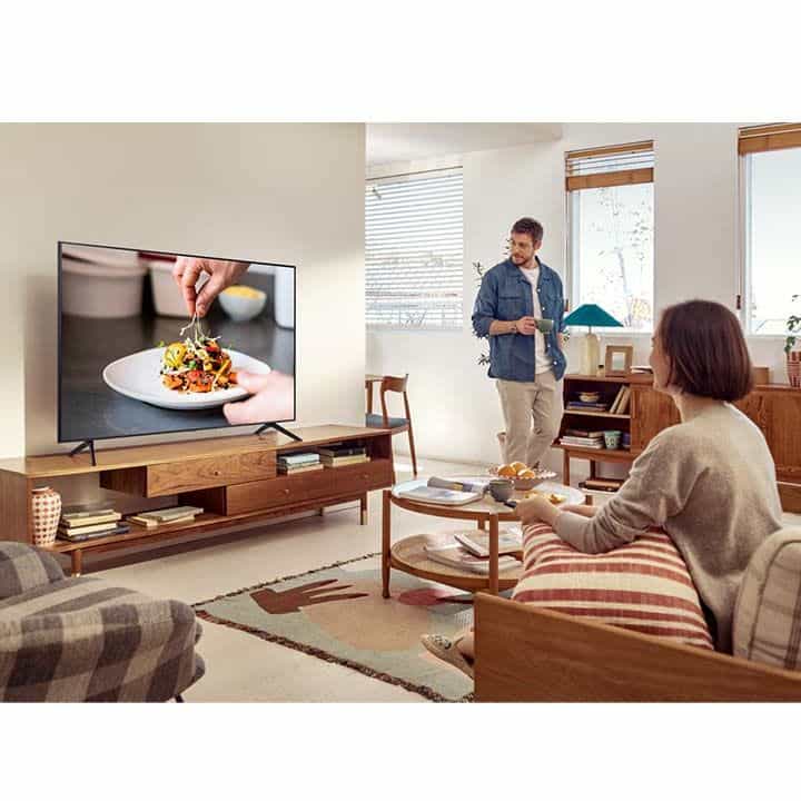 شاشة تلفزيون سمارت سامسونج ، مقاس 65 بوصة ، ليد ، دقة 4K UHD ، بريسيفر داخلي