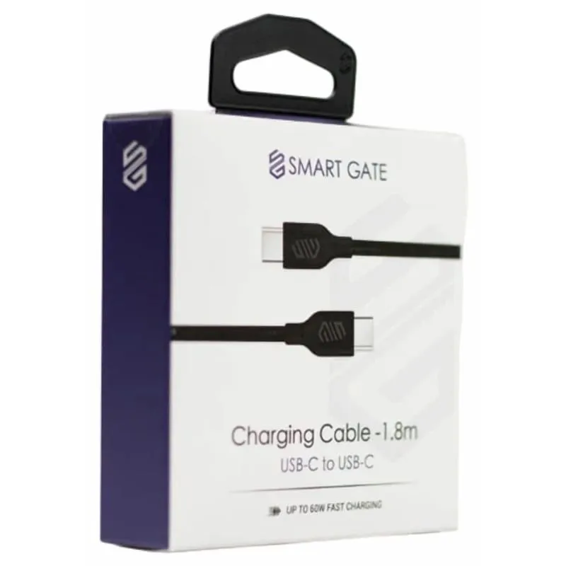 كابل شحن Type C سمارت جيت ، طول 1.8 متر ، اسود - BCCF180B
