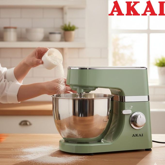 عجان ستاند بالملحقات اكاي هوم شيف ، سعة 6 لتر ، اخضر نعناعي - AK-B1000