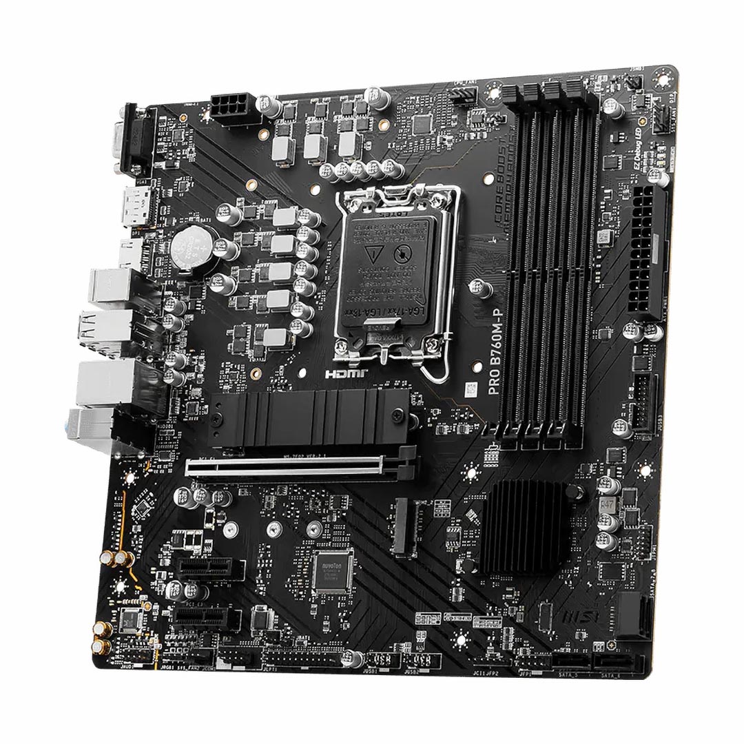ماذر بورد ام اس اي برو B760M-P ، Intel ، mATX - اسود