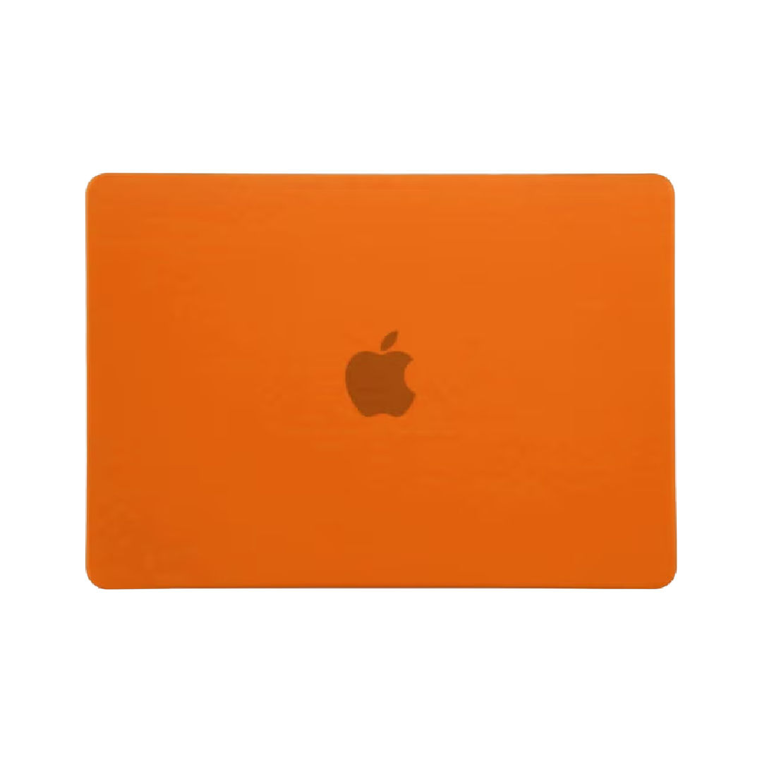 Generic Hard Shell Laptop Case with Screen Protector for Macbook Air 15-Inch , Matte Orange