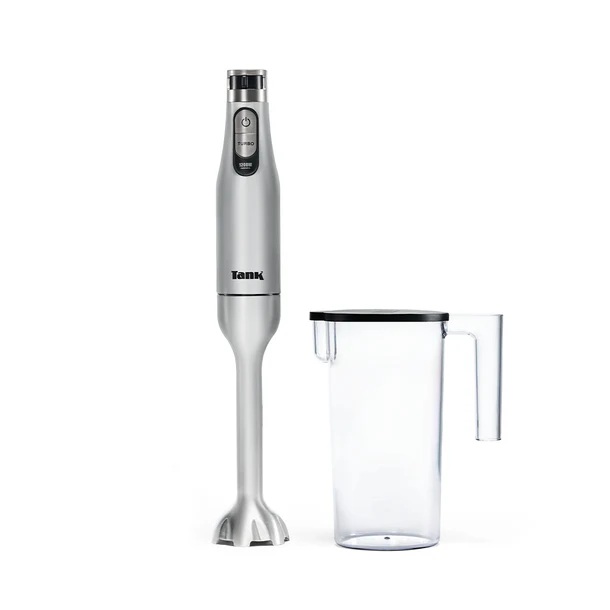 Tank Hand Blender with Attachments 1200 Watt Black Silver - CM-6004