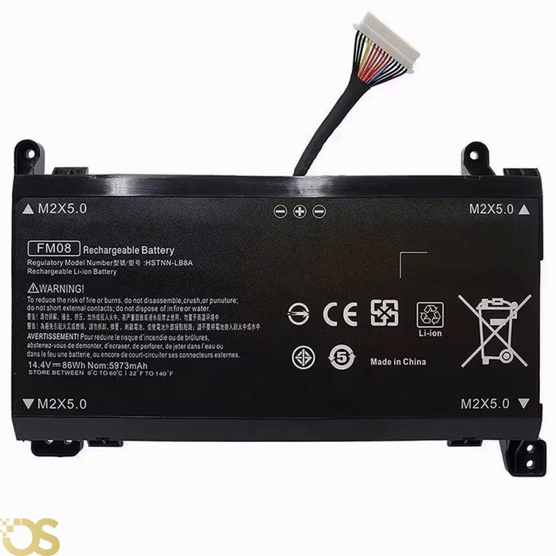بطارية لاب توب غير محدد اتش بي FM08XL 16 PIN لاتش بي اومين 17-AN001CA 17-AN001LA 17-AN011DX 17-AN110NR 17-AN006TX 17-AN026TX SOCKET 16 PIN FM08XL - FM08XL 16 PIN