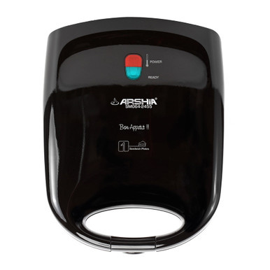 Arshia Sandwich Maker 1200 Watt Black - SM064-2455