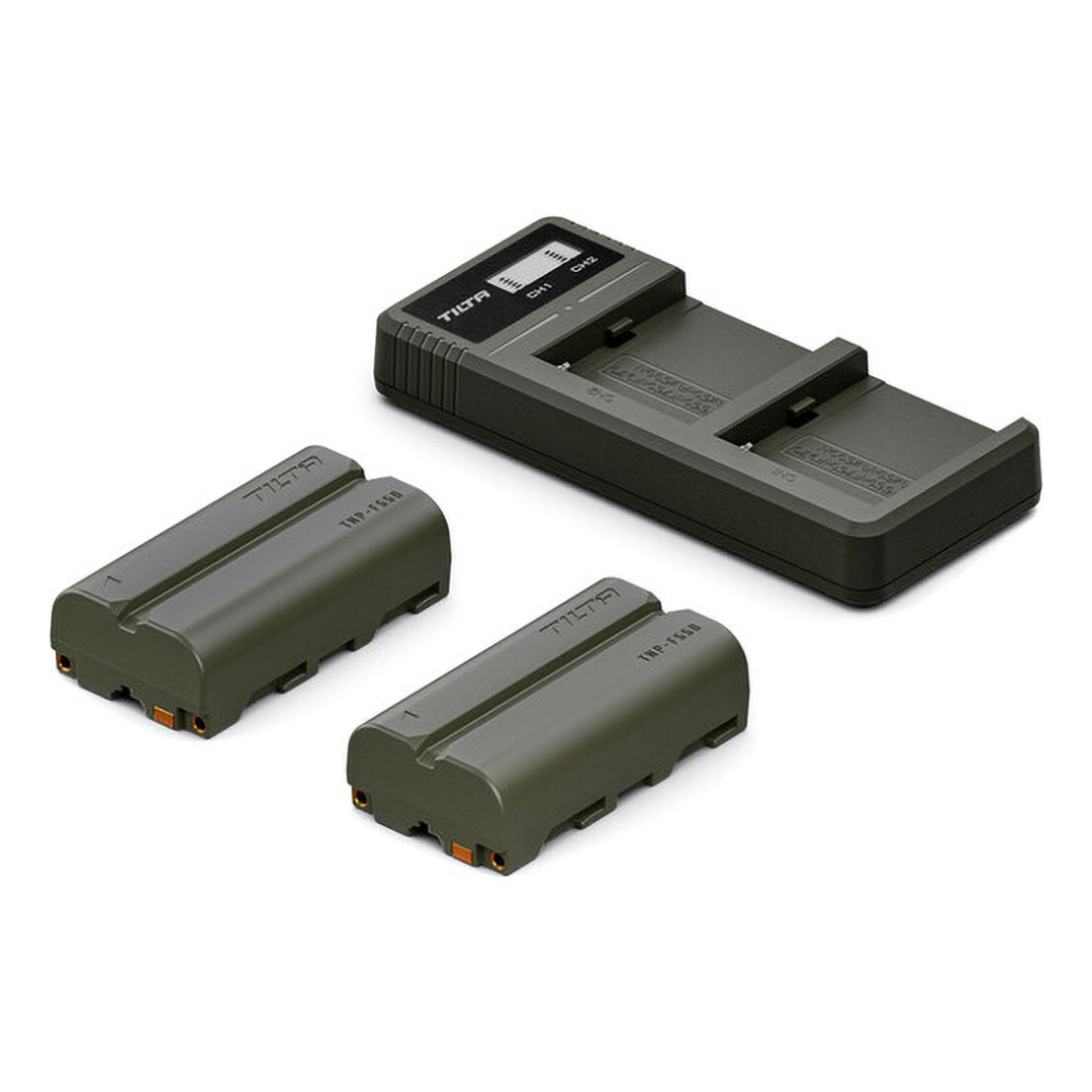 Tilta Battery Charger Kit forSony L-Series / NP-F Batteries ,Green - TBC-LS-A-GN
