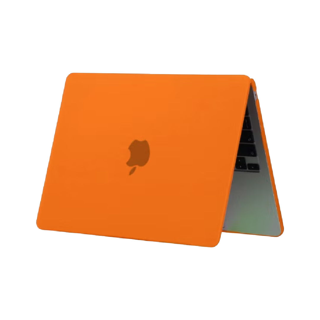 Generic Hard Shell Laptop Case with Screen Protector for Macbook Air 15-Inch , Matte Orange