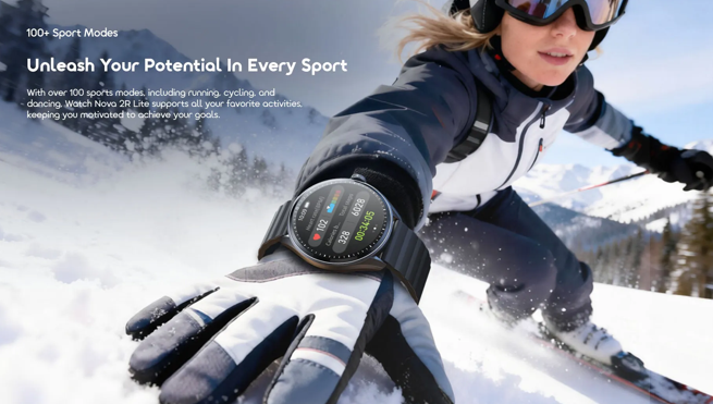 Oraimo Nova 2R Lite Smart Watch , 1.43 Inch Black - OSW-824
