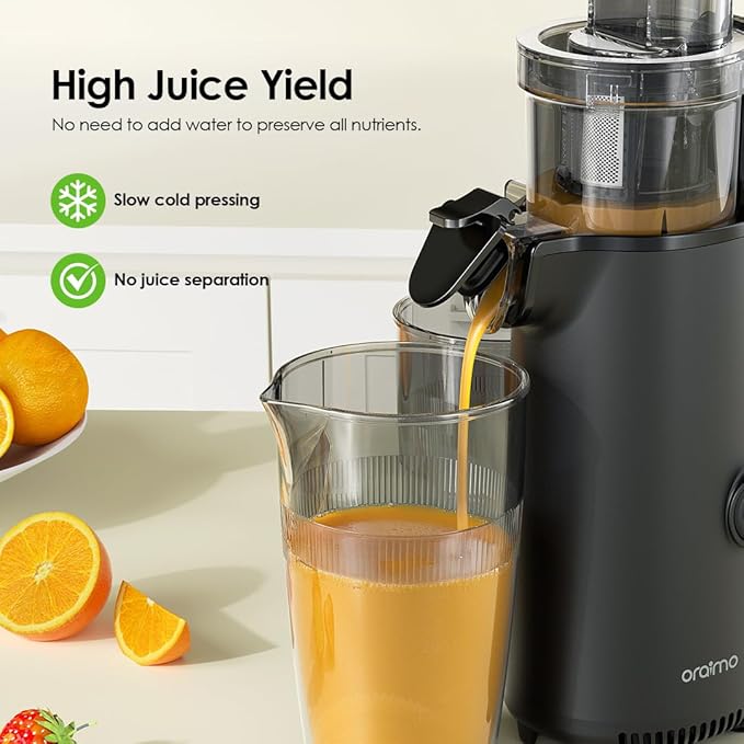 Oraimo EasyJuice Mini Portable Slow Juicer , 500 milliliter 130 Watt Black - OMJ-201A