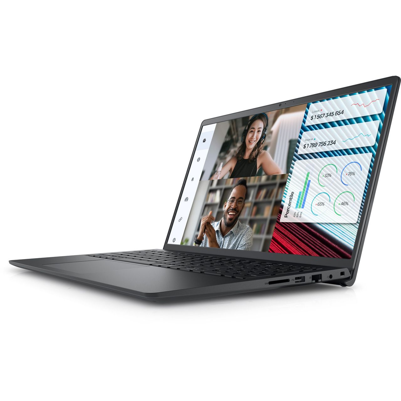 لاب توب ديل Vostro 3520 ، معالج انتل كور i3-1215U 15.6 بوصة ، هارد 512 جيجا بايت ، رام 8 جيجا بايت ، كارت شاشة انتل UHD جرافيكس ،فري دوس - اسود