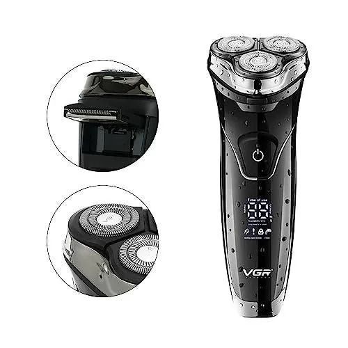 VGR Professional Cordless Foil Shaver Wet & Dry Black - V-318